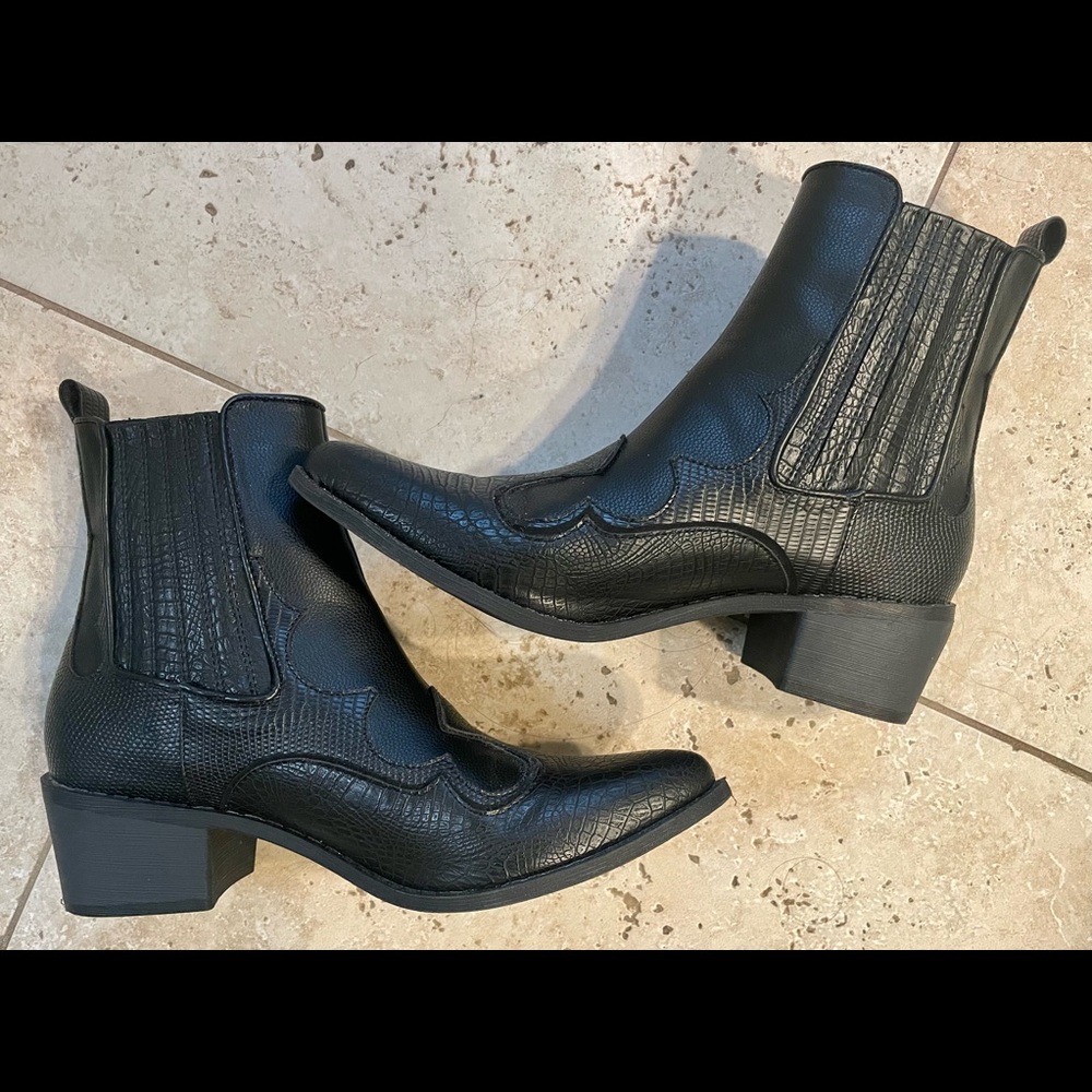 Black Free People Vegan Cavalier Boot